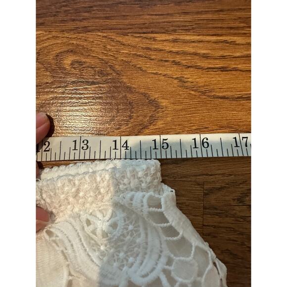 Kings Road White Embroidered Strapless Wide Leg Jumpsuit Bridal Sophistication - Picture 8 of 9